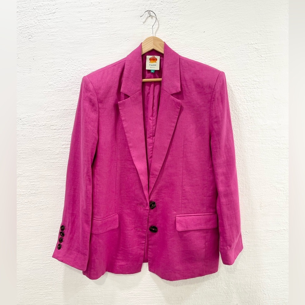 FARM Rio Fuchsia Pink Blazer